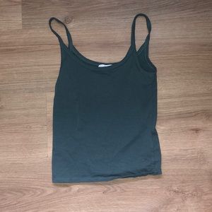 brand new forever 21 forest green crop top